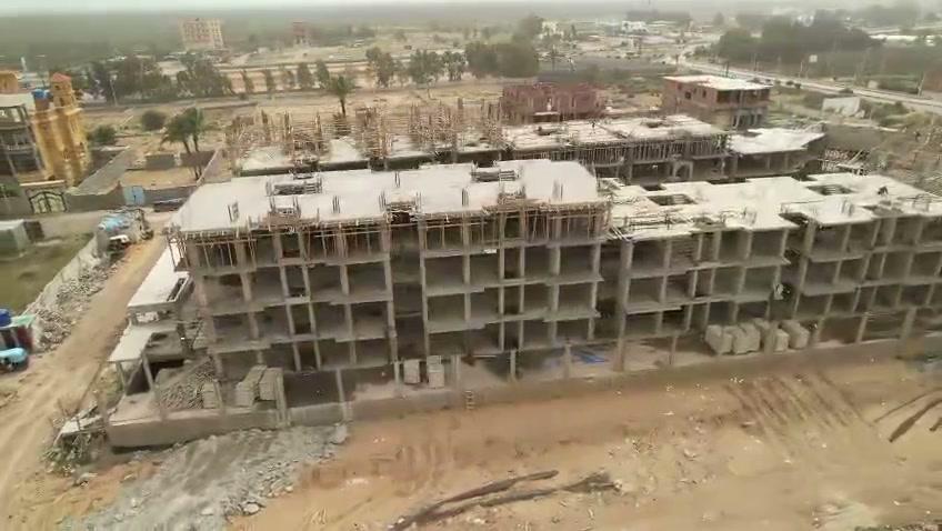 لقطة جوية بالدرون لموقع كومباوند الشروق داخل مصيف بلطيم